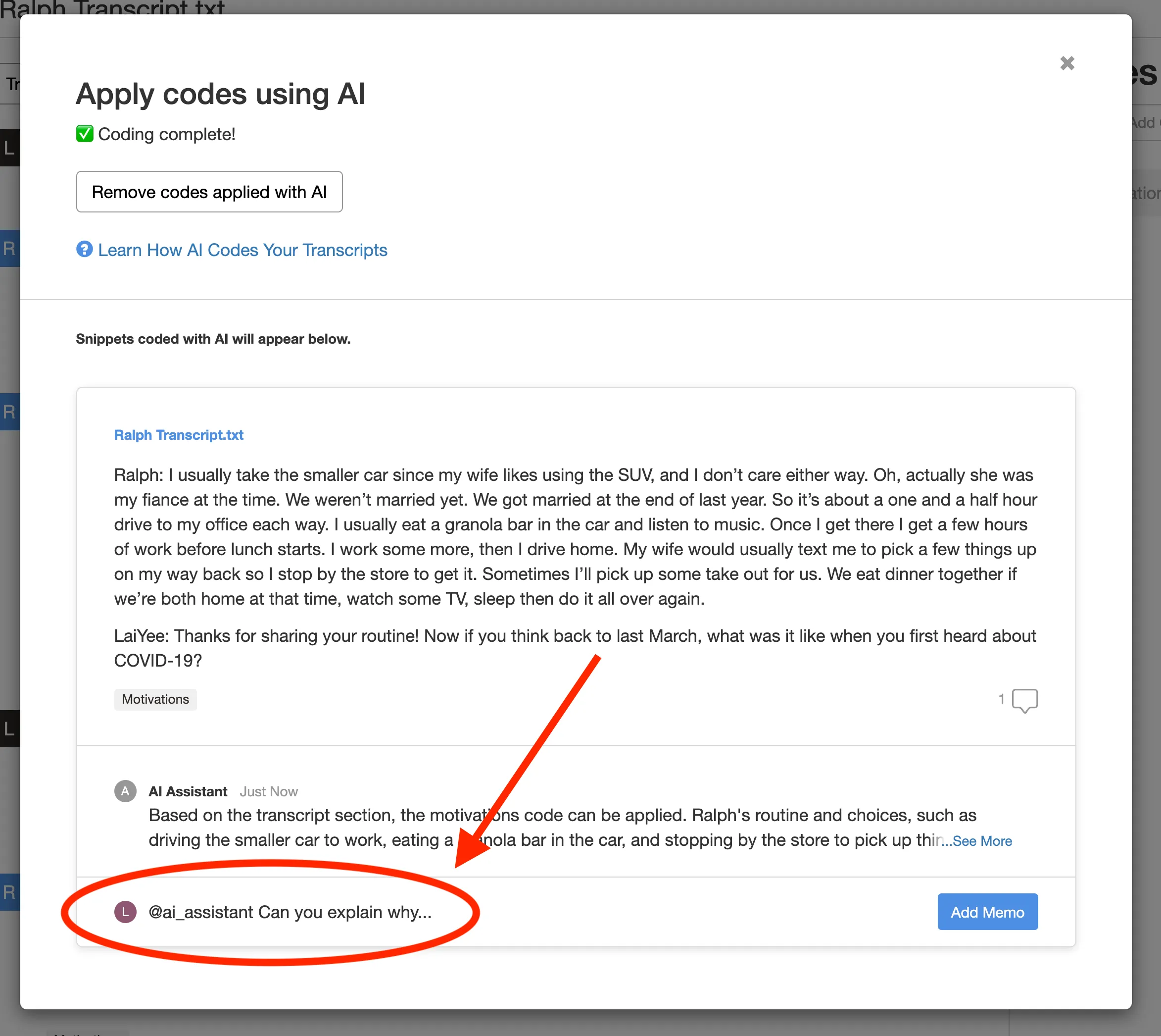 Delve AI follow-up question