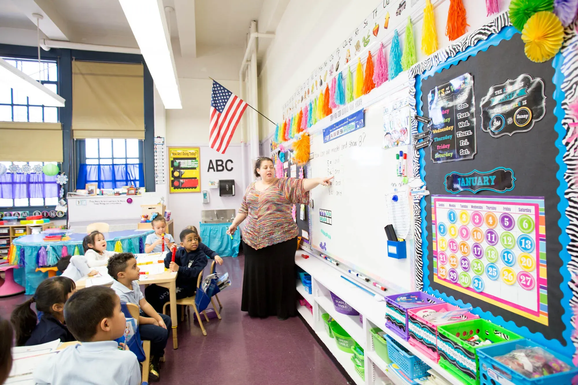 Students in a classroom supported by DonorsChoose