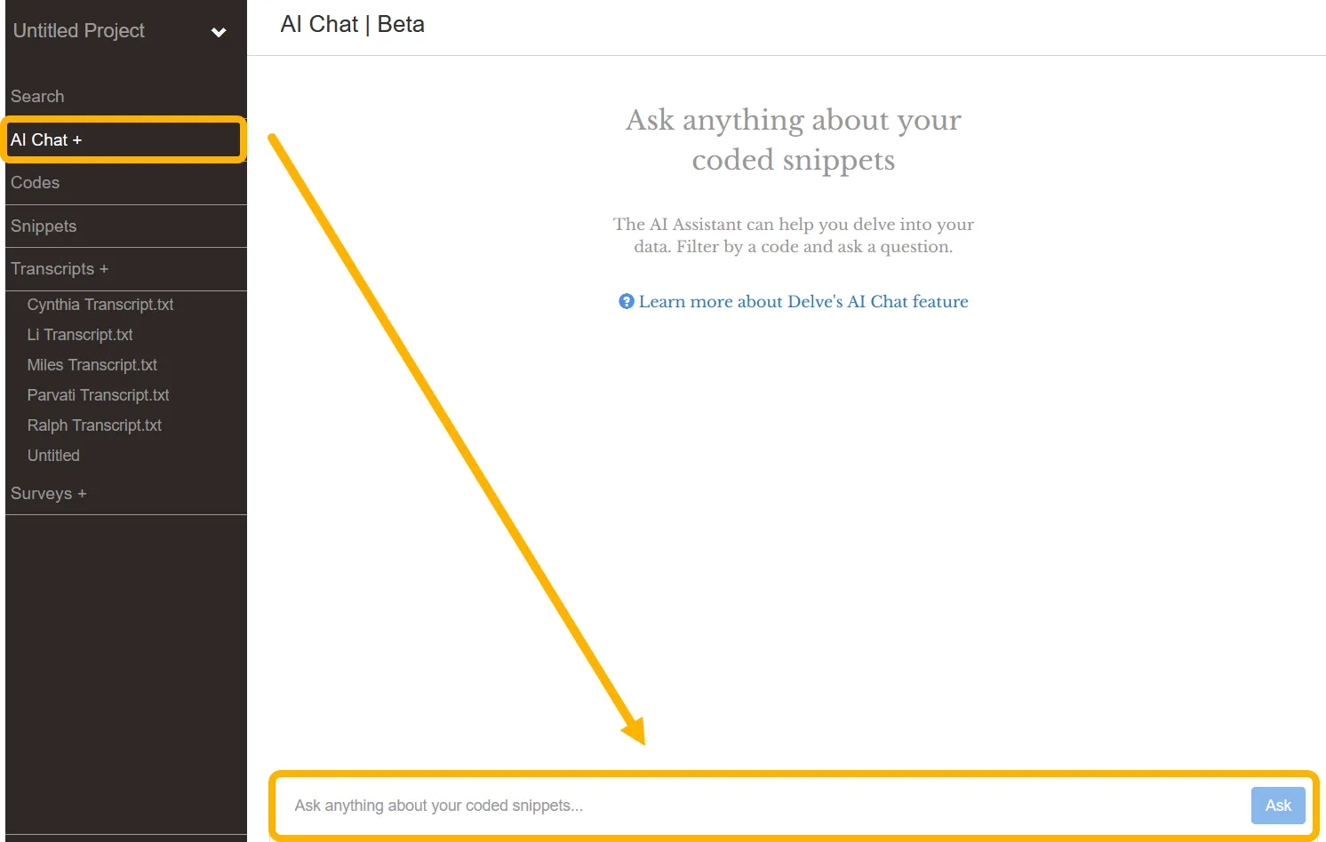 Delve AI Chat