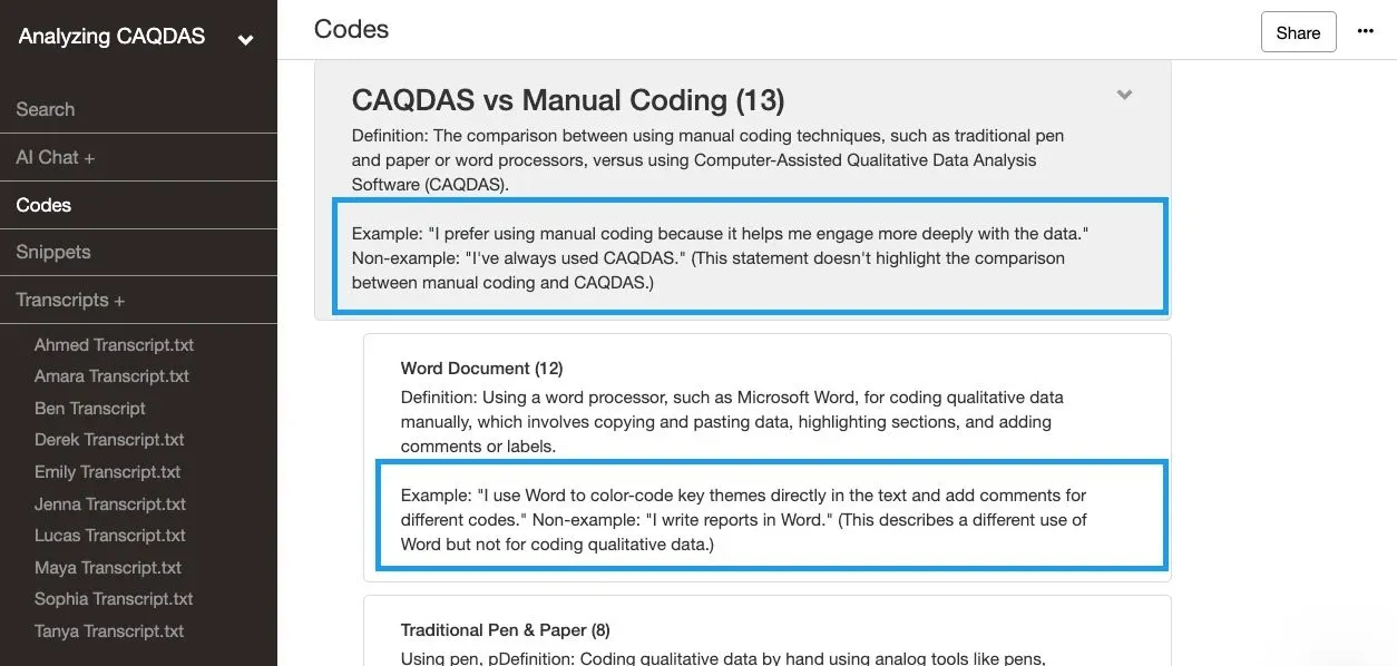Delve coding example
