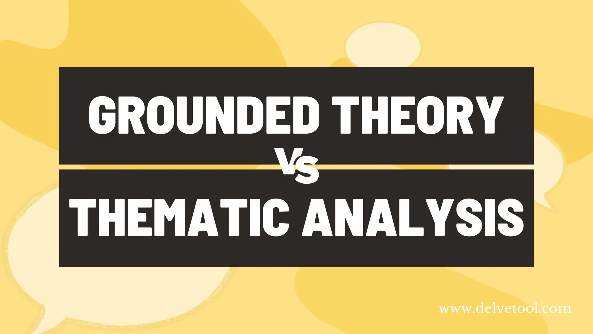 Illustration comparing grounded theory and thematic analysis in qualitative research