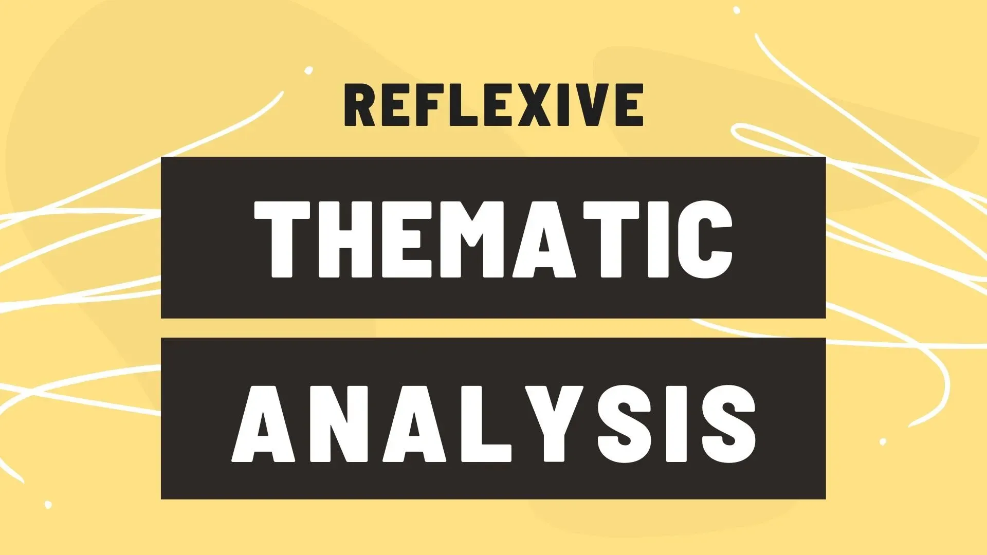 Illustration introducing reflexive thematic analysis (RTA) in qualitative research