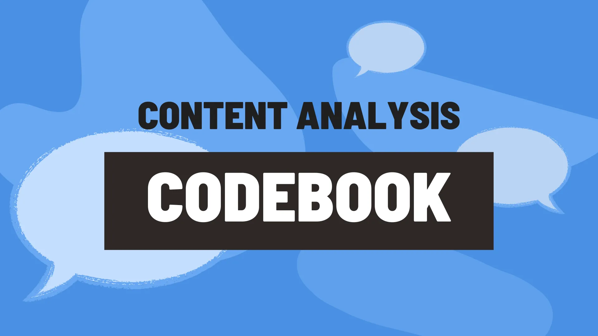 Codebooks in qualitative content analysis