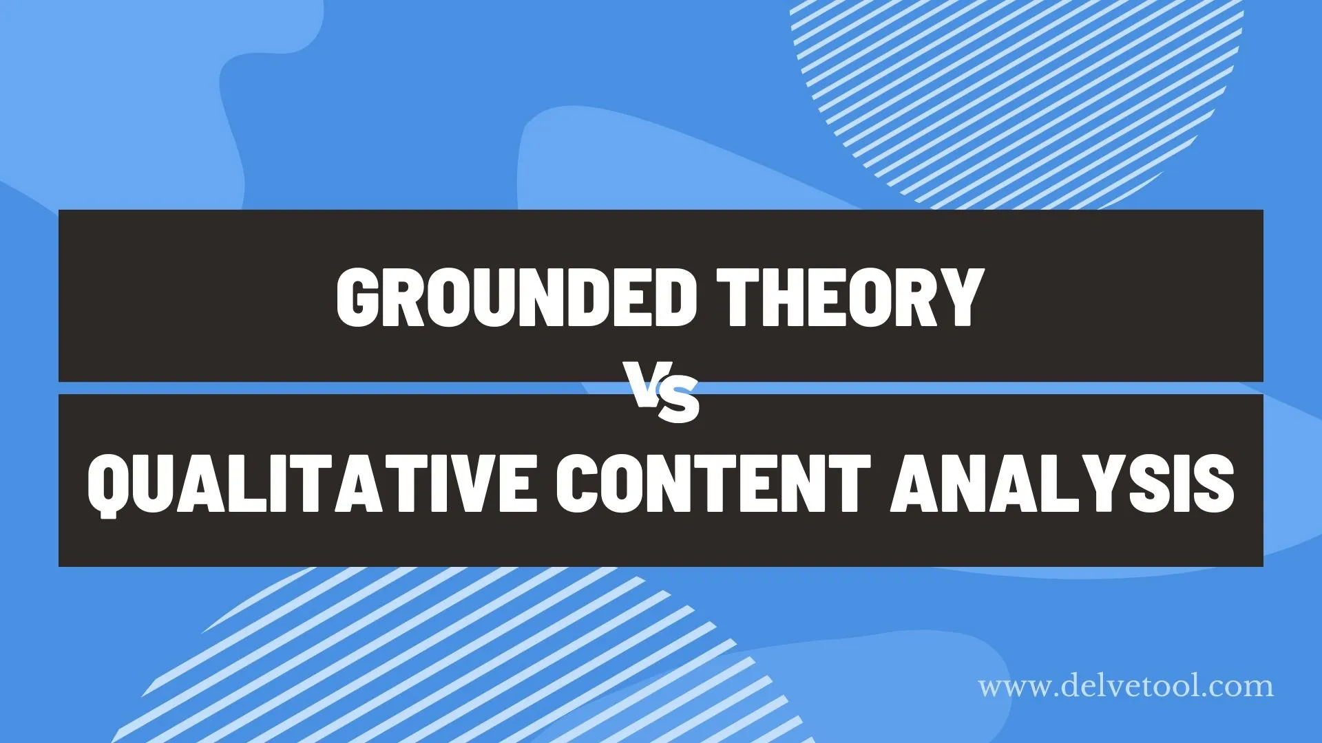 Illustration comparing grounded theory and qualitative content analysis