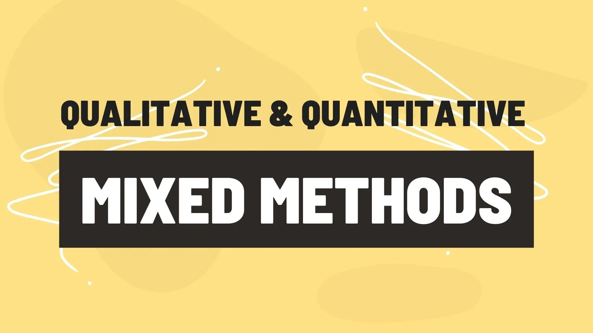 Illustration introducing qualitative quantitative mixed methods research