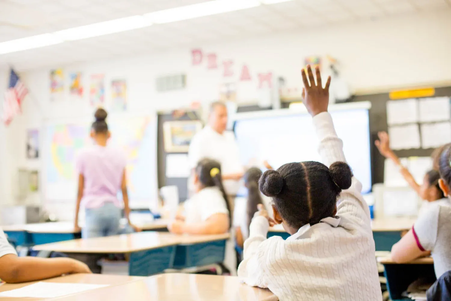 Inside a classroom supported by DonorsChoose
