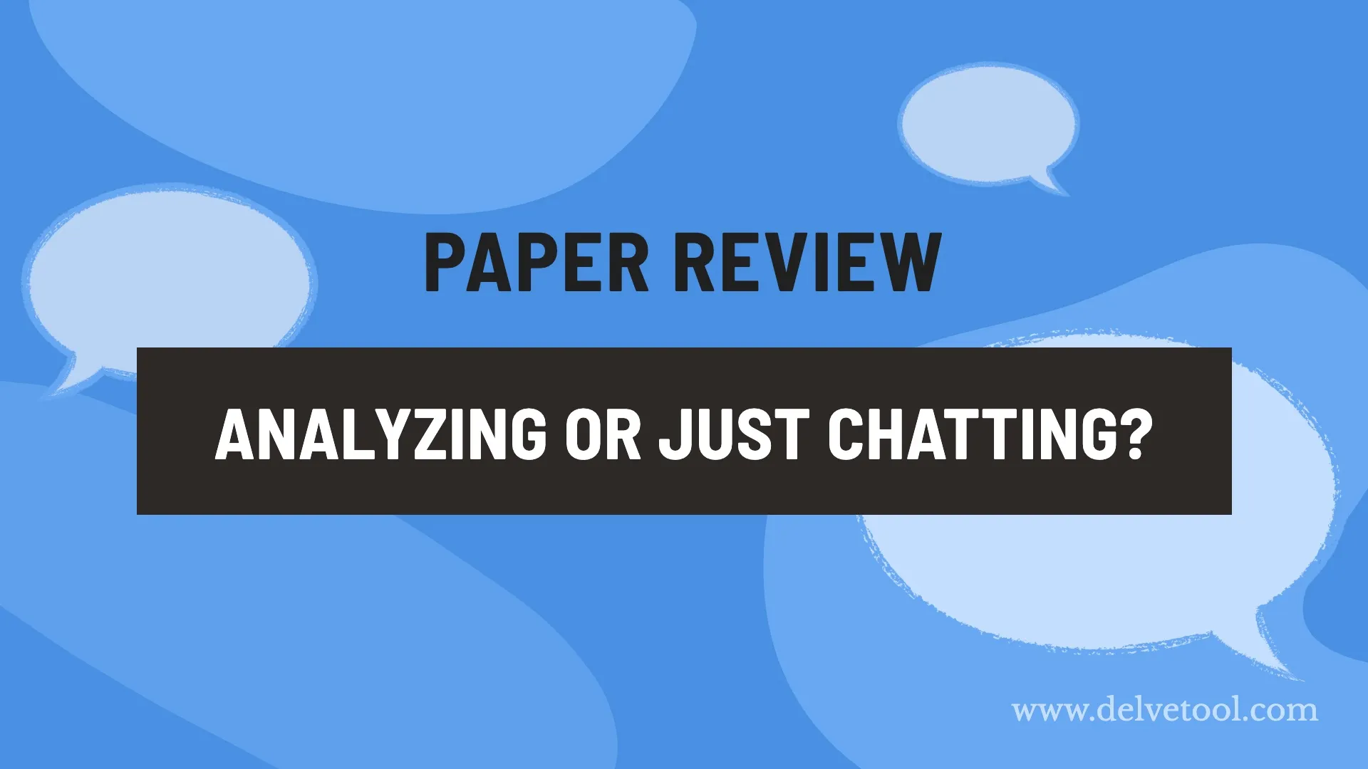 Paper review: is AI analyzing, or just chatting?
