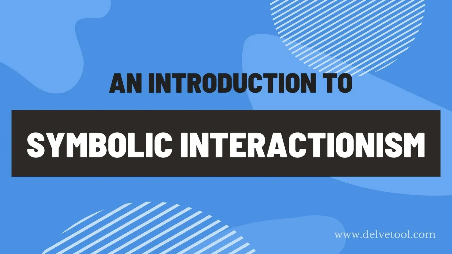 Illustration introducing symbolic interaction theory in qualitative research