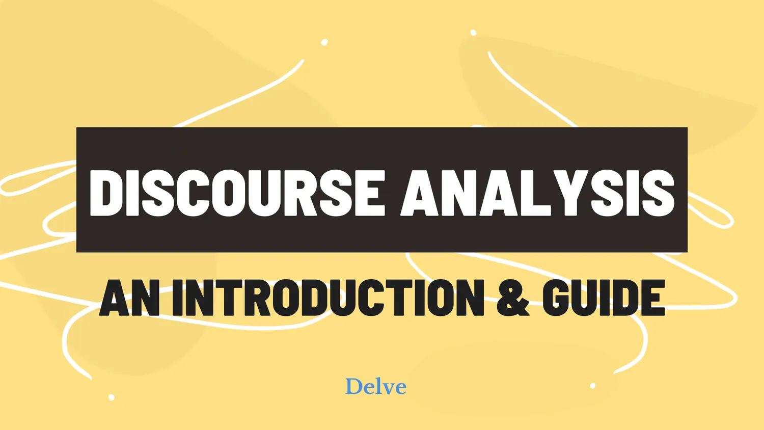 Illustration introducing discourse analysis as a qualitative research method