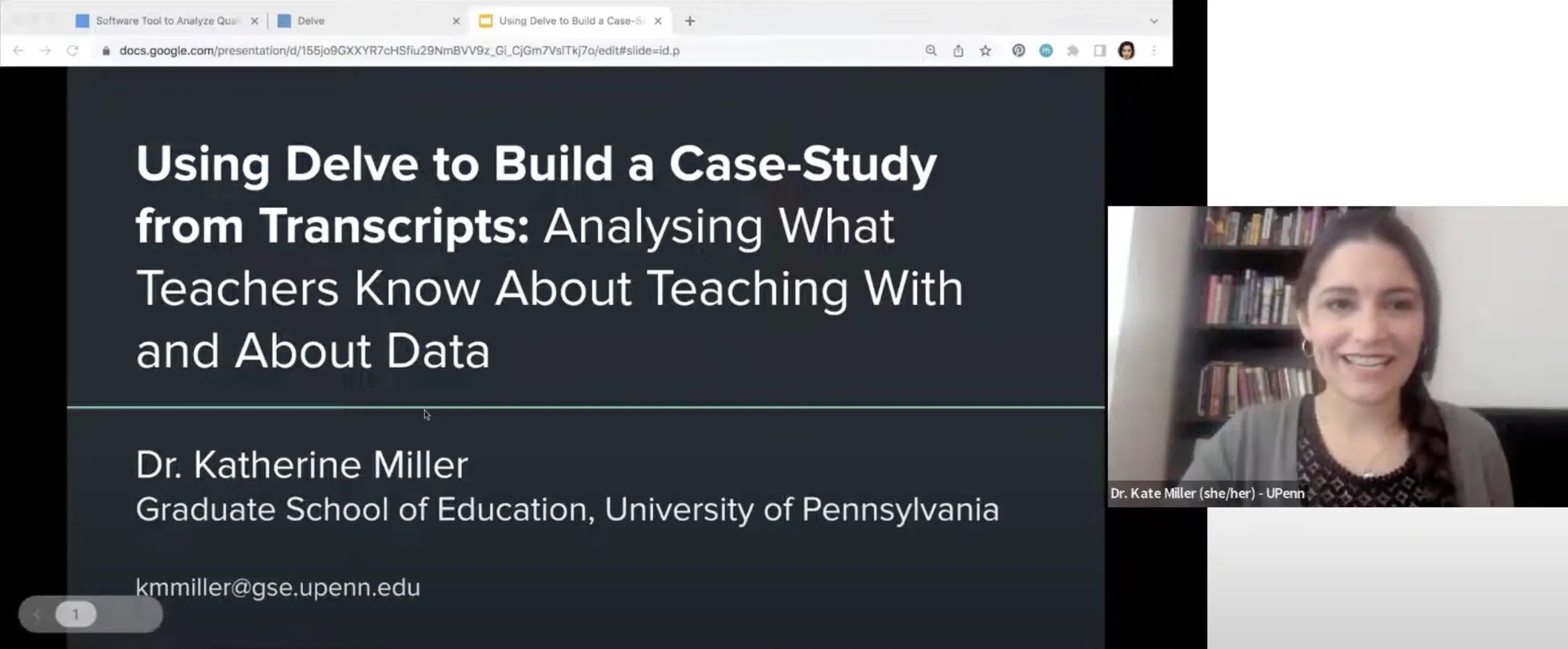 Dr. Katherine Miller — Delve qualitative analysis case study at the University of Pennsylvania