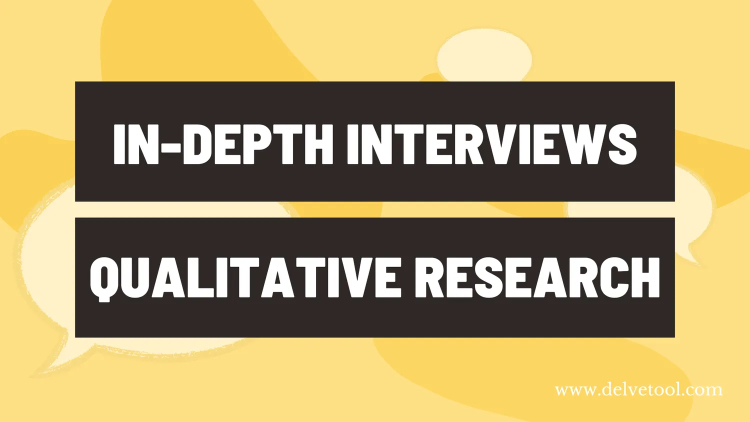 In-depth interviews for qualitative analysis