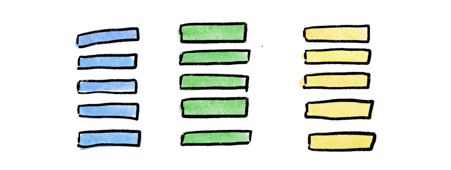 List of codes illustration