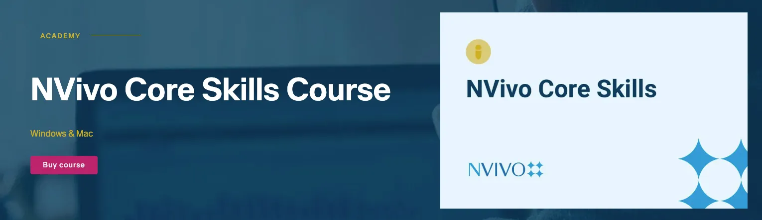 NVivo Academy interface