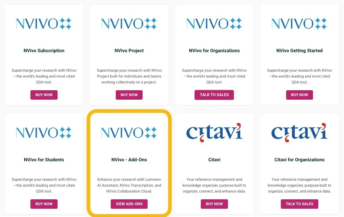 NVivo collaboration add-on