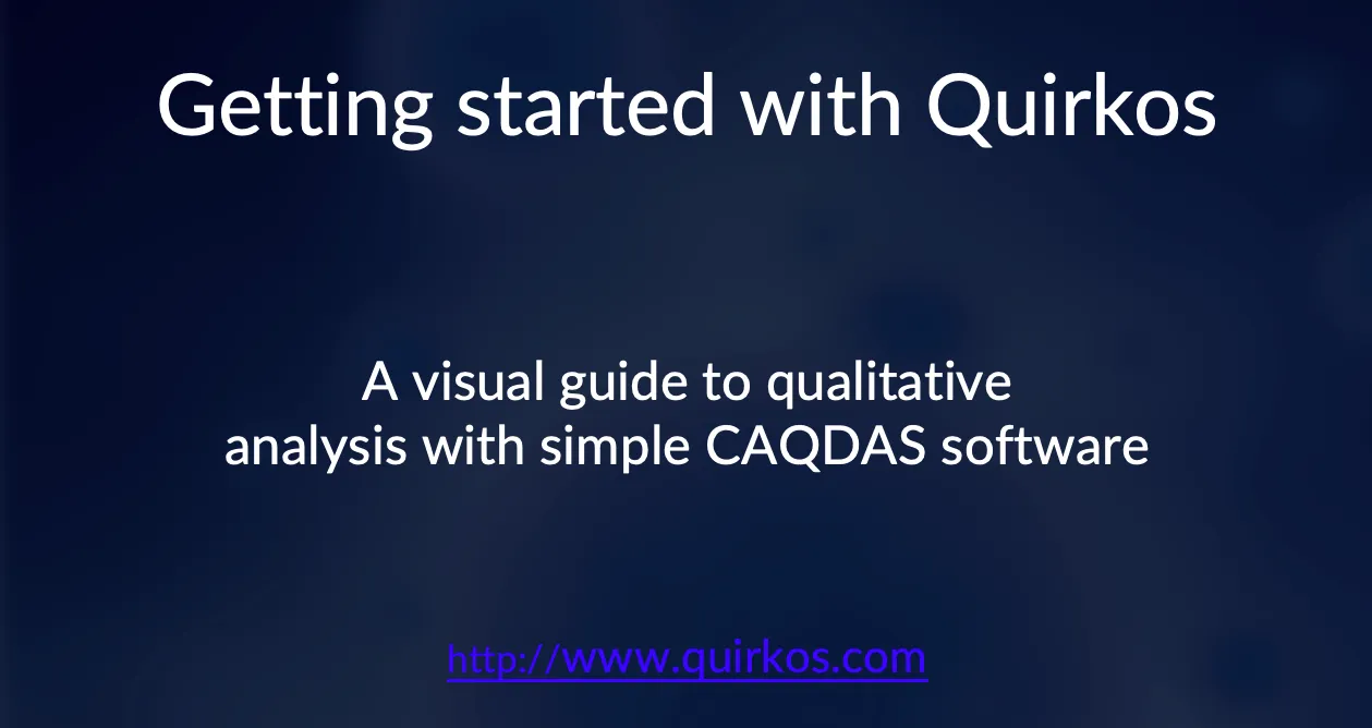 Quirkos bubble interface