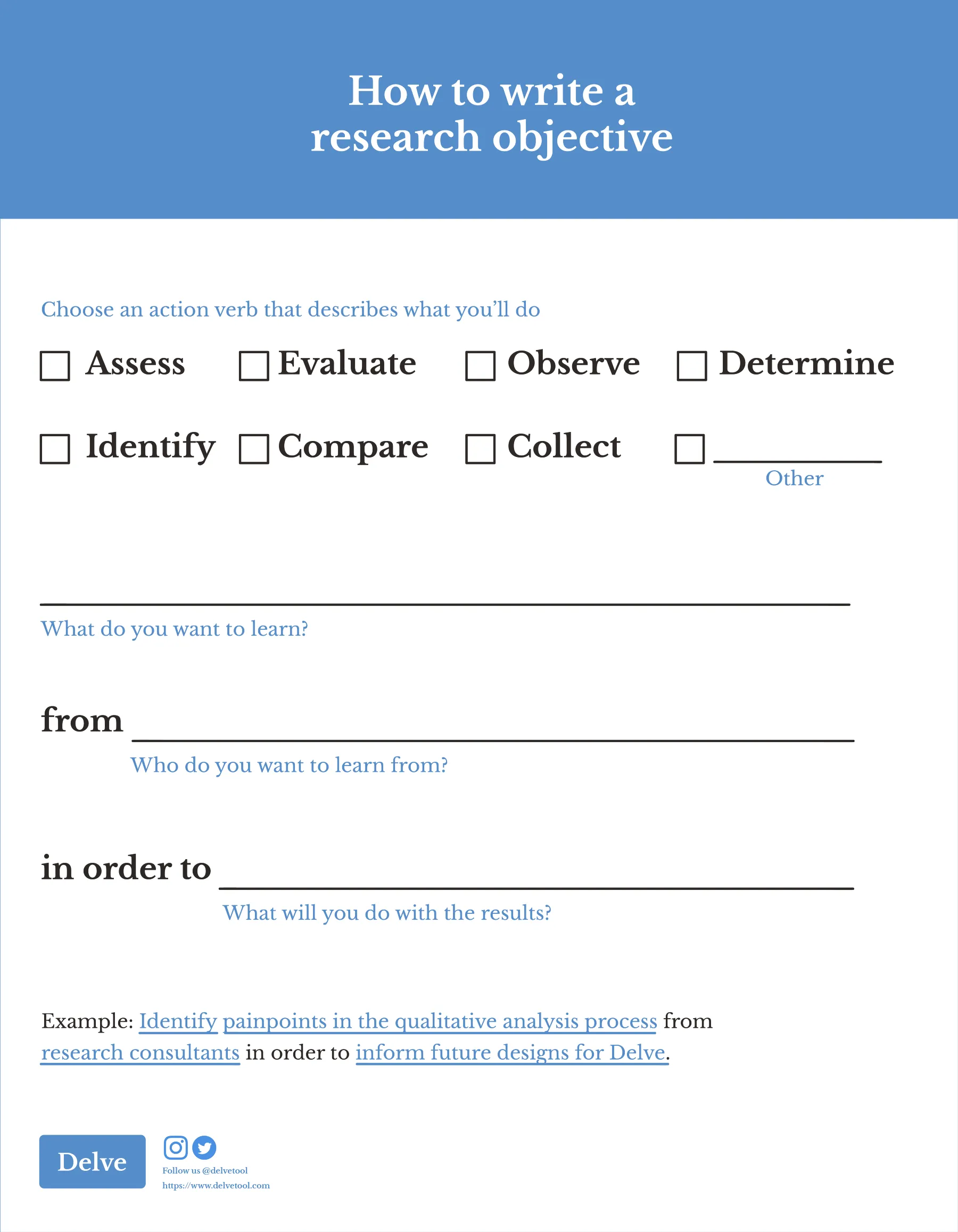 A quick guide to writing a qualitative research objective